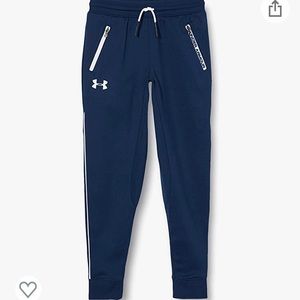 UA Pennant Tapered Pants - Youth XL - Blue/White.